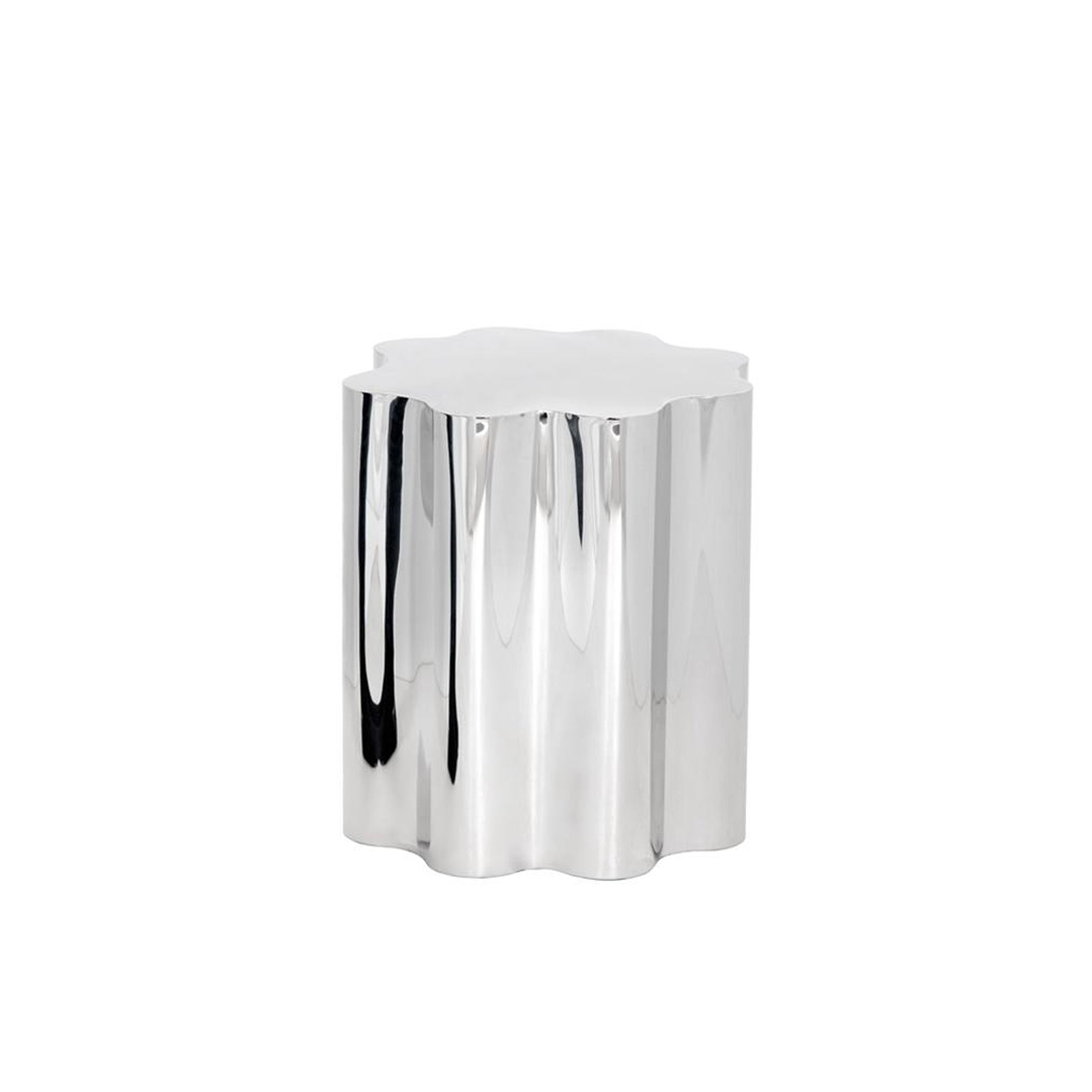 Sunpan Dahlia Side Table - Stainless Steel