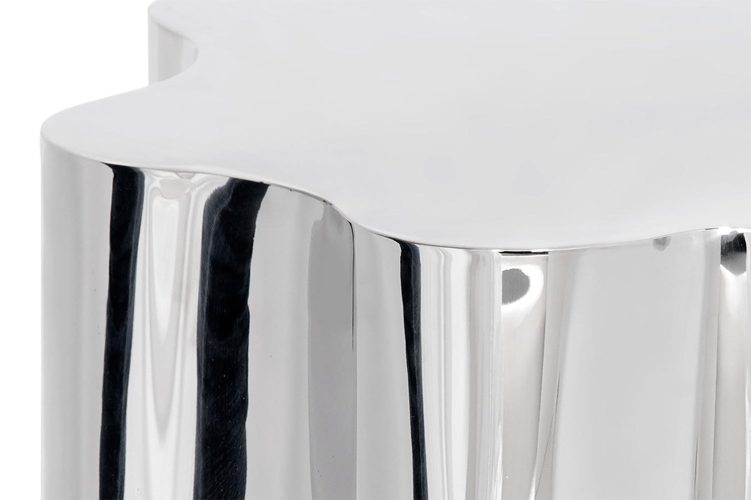 Sunpan Dahlia Side Table - Stainless Steel