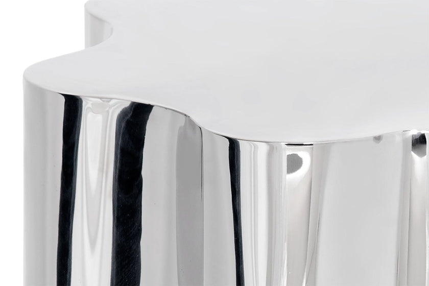 Sunpan Dahlia Side Table - Stainless Steel