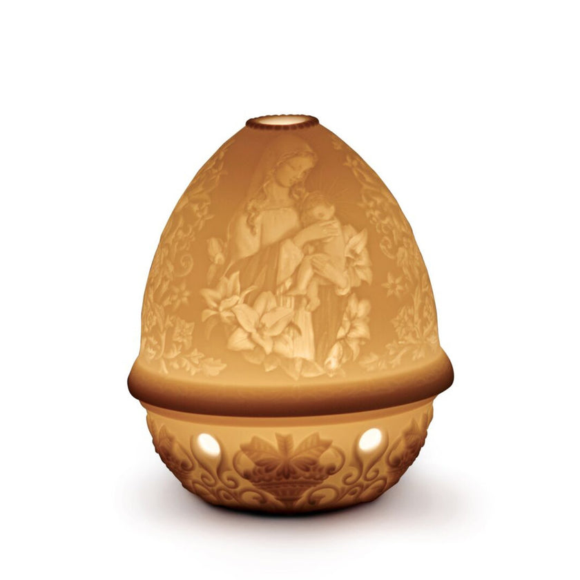 Lladro Madonna Of The Flowers Lithophane