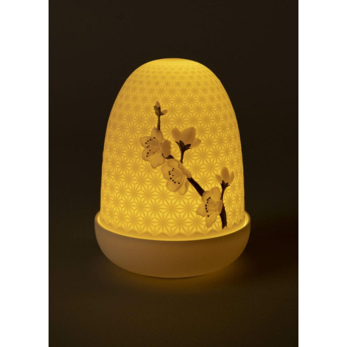 Lladro Cherry Blossoms Dome Table Lamp