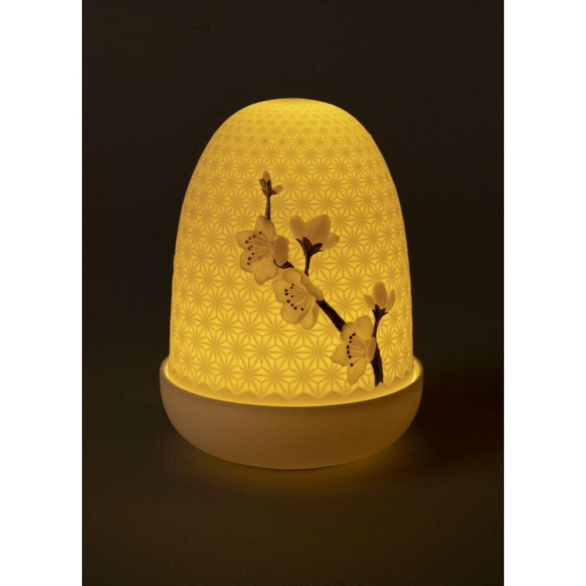 Lladro Cherry Blossoms Dome Table Lamp