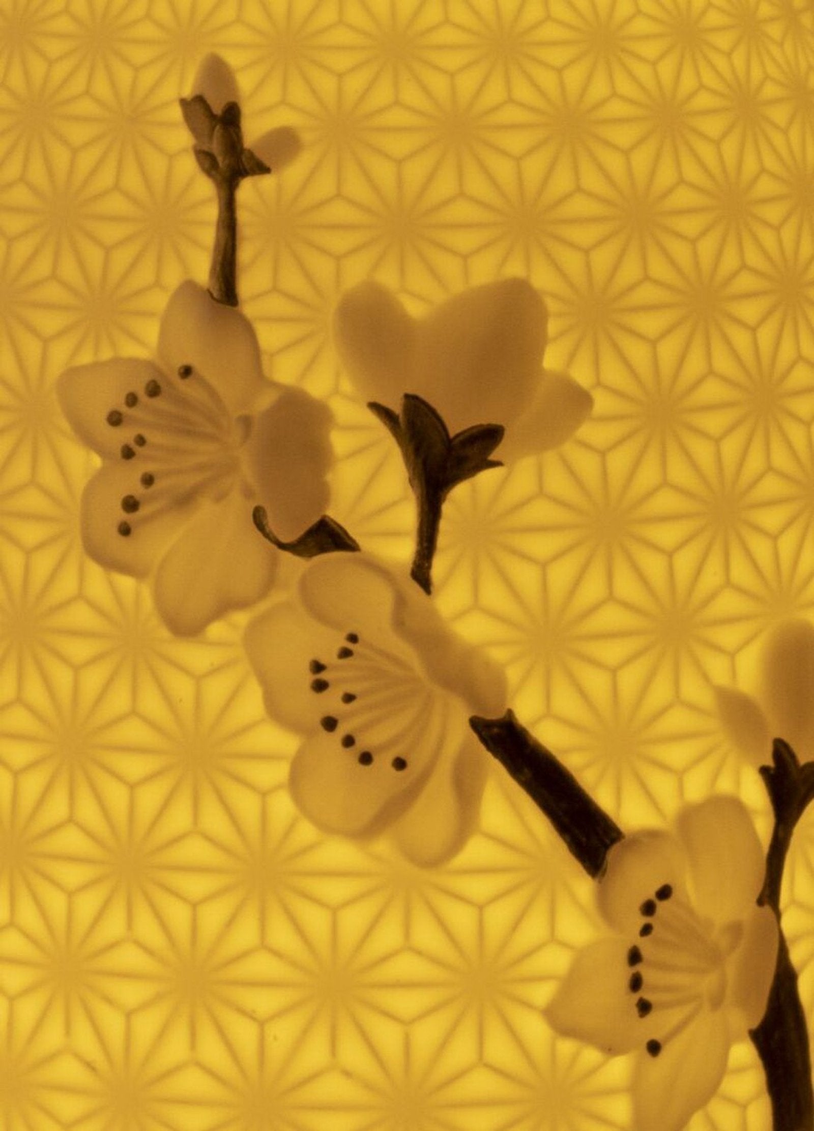 Lladro Cherry Blossoms Dome Table Lamp