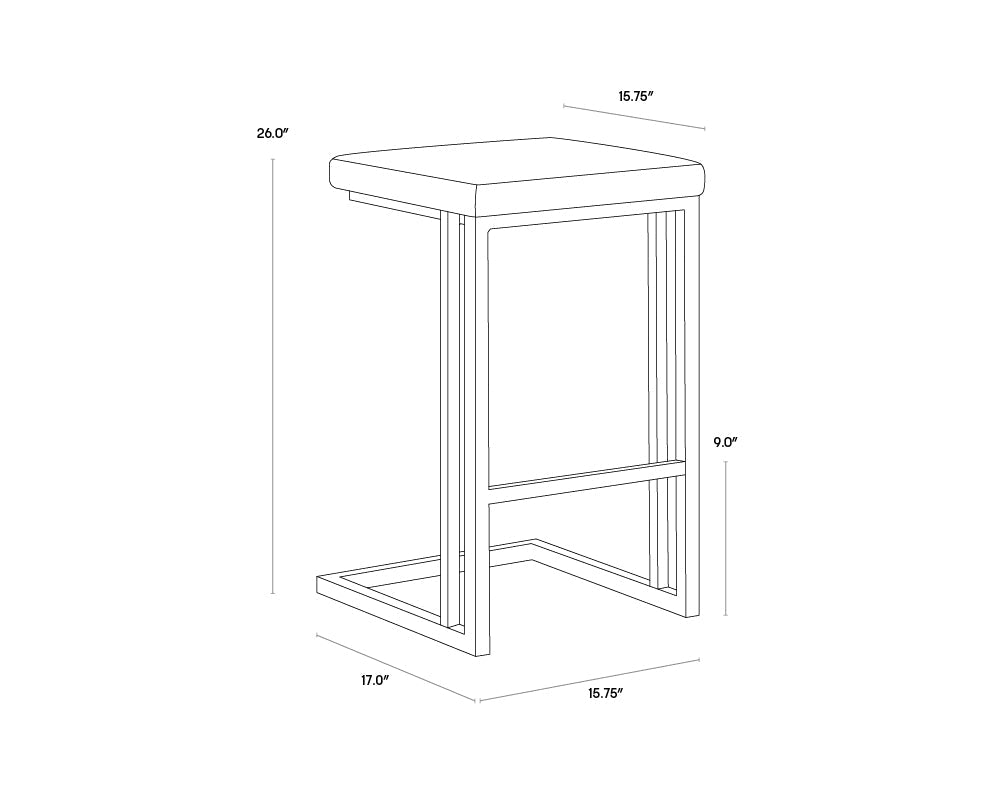 Sunpan Boone Counter Stool - Set of 2