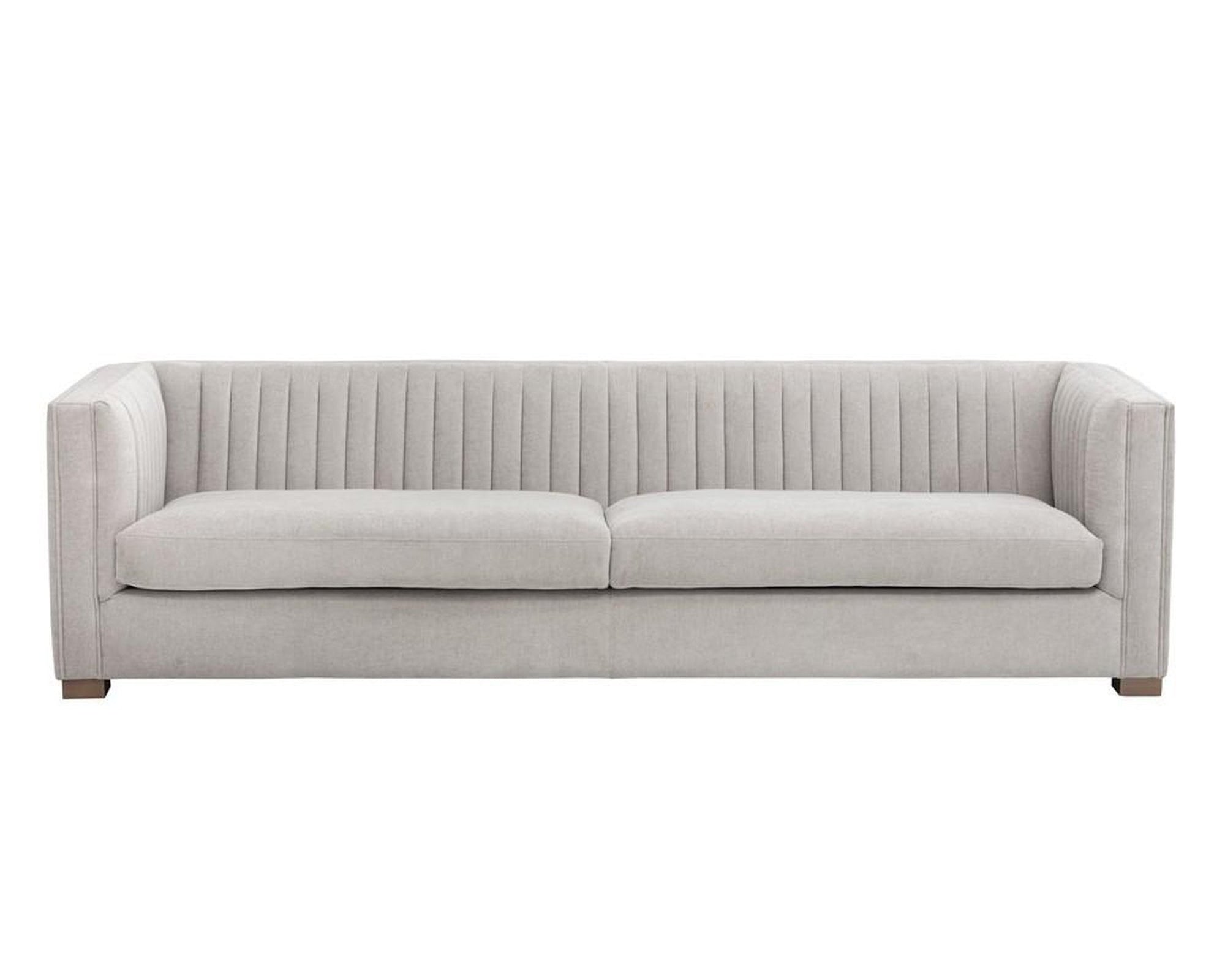 Sunpan Caitlin Sofa - Hemingway Silver Clearance