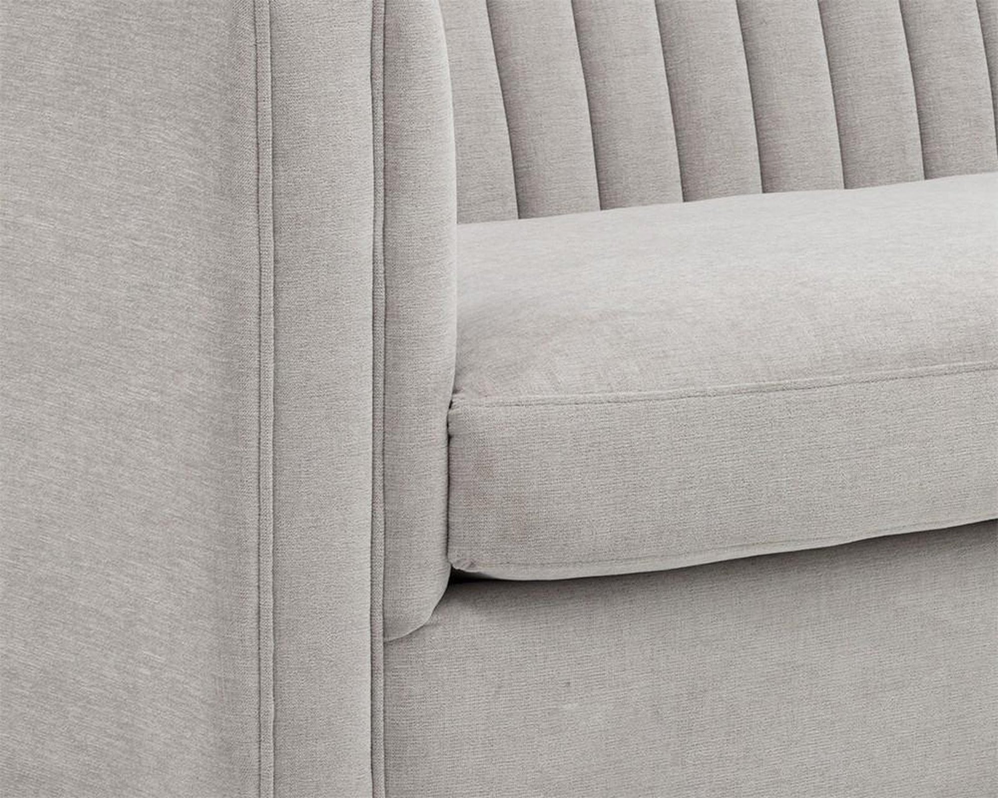 Sunpan Caitlin Sofa - Hemingway Silver Clearance