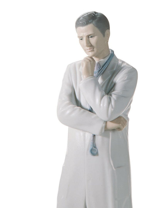 Lladro Male Doctor Figurine Fair skin