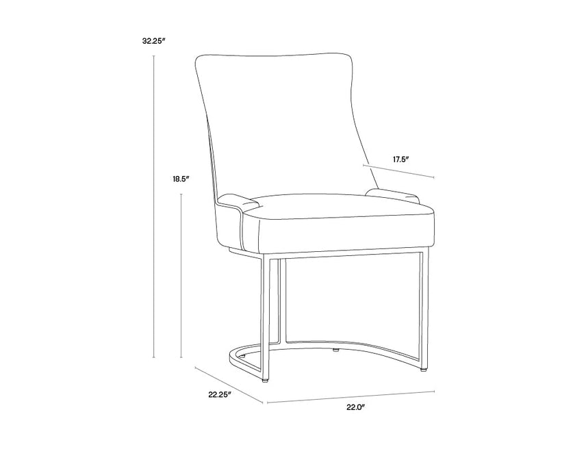 Sunpan Florence Dining Chair - Set of 2