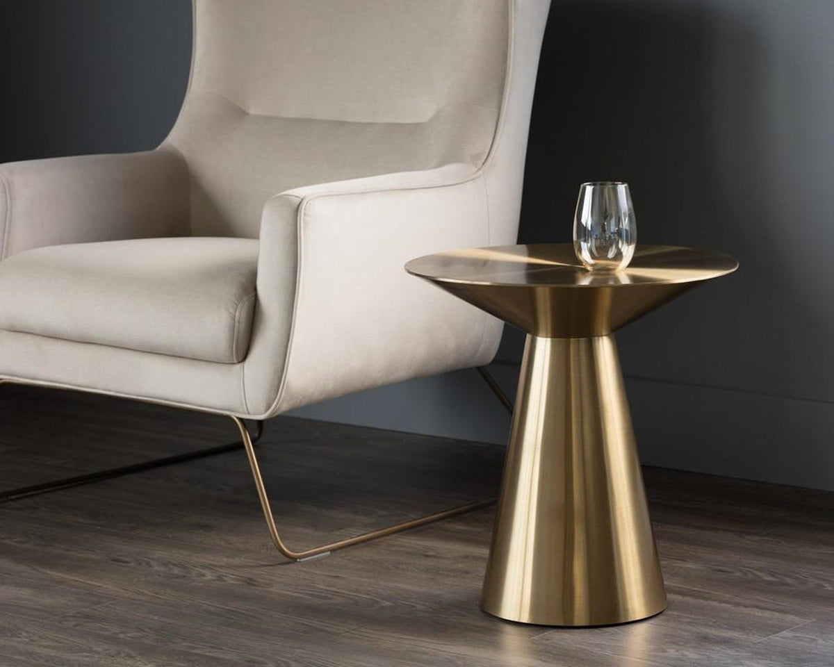Sunpan Carmel Gold Side Table