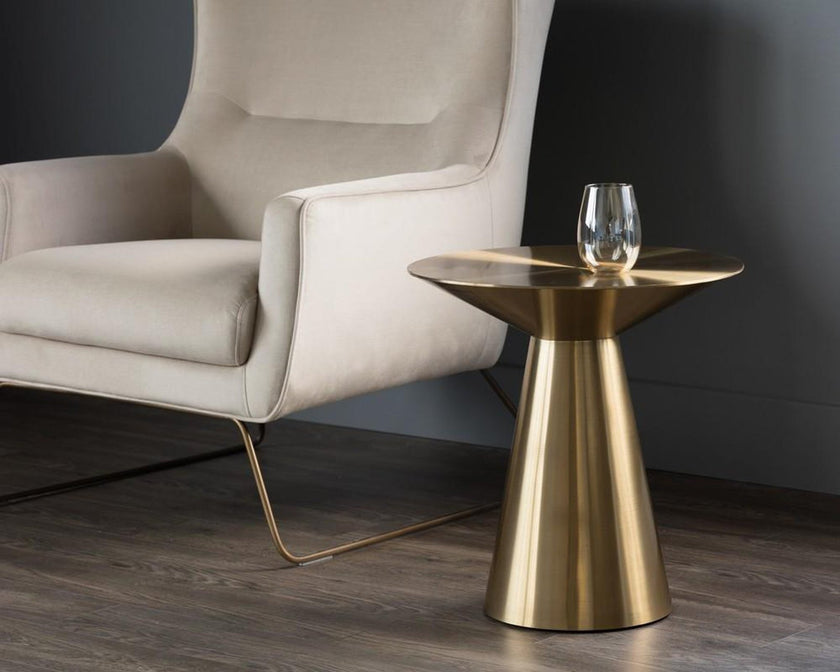 Sunpan Carmel Gold Side Table