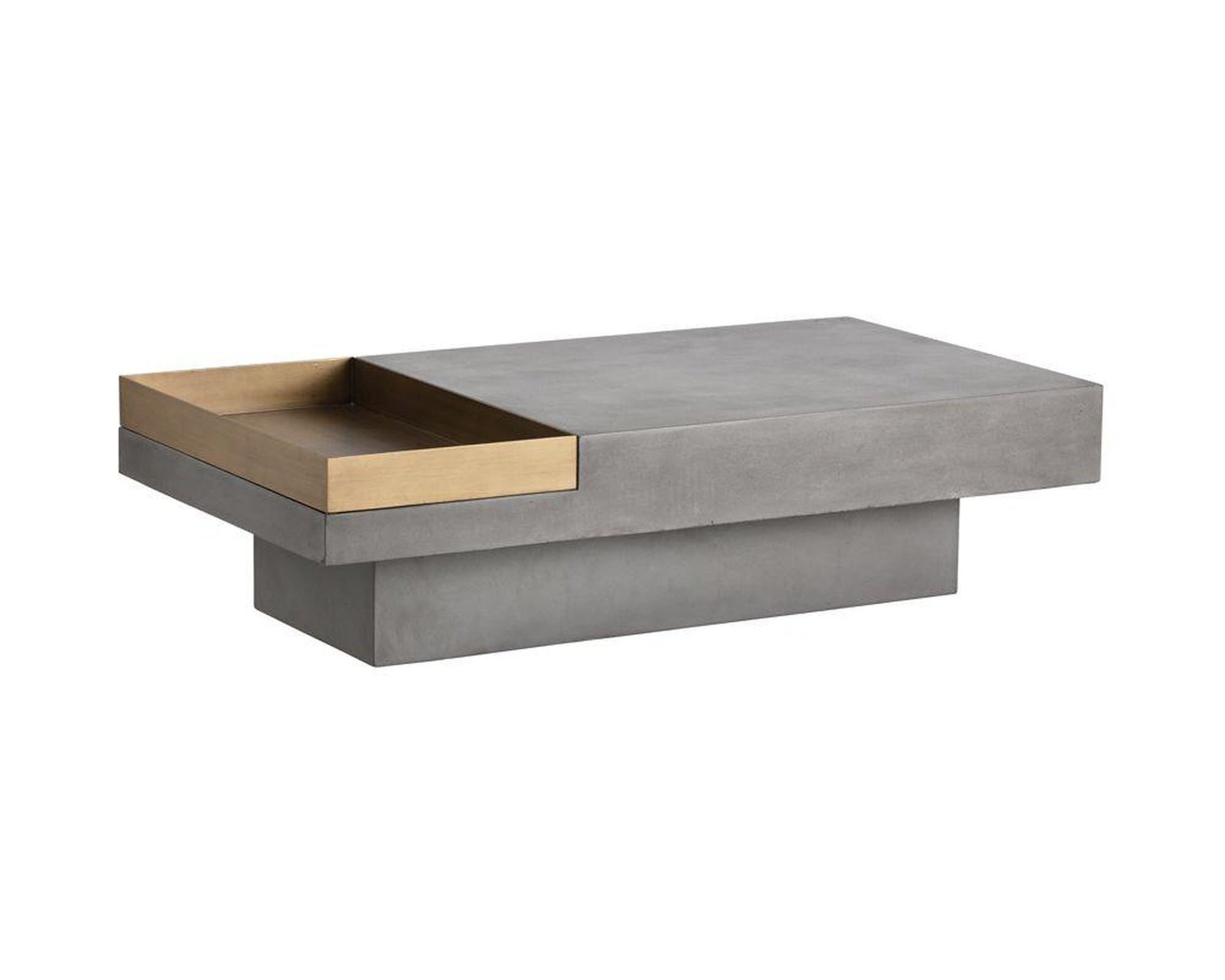Sunpan Rectangular Quill Coffee Table Clearance