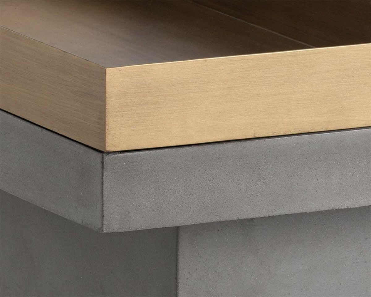 Sunpan Rectangular Quill Coffee Table Clearance