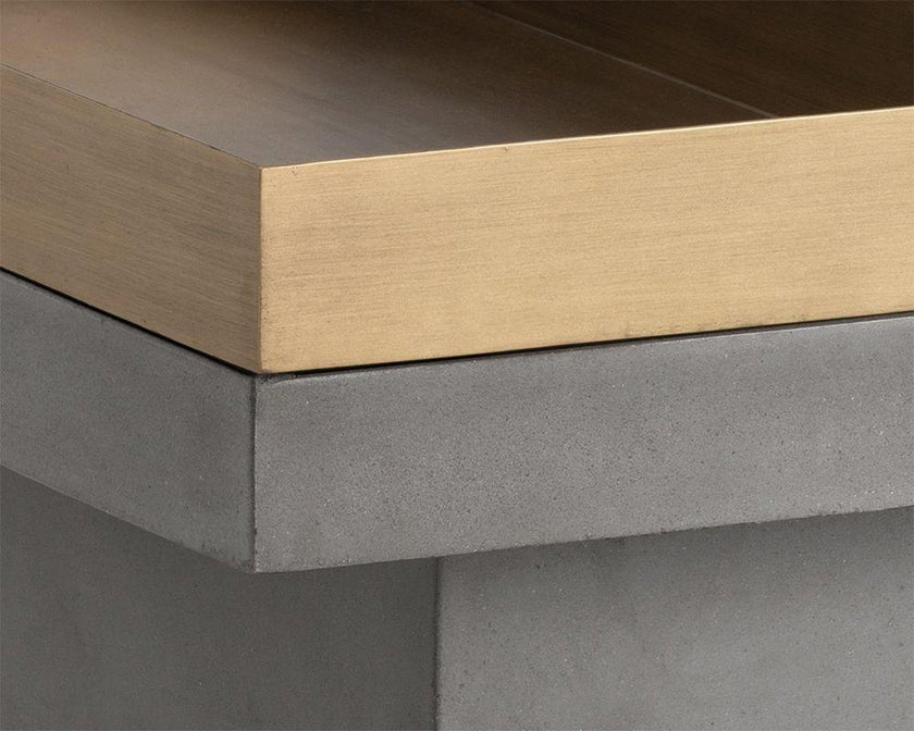 Sunpan Rectangular Quill Coffee Table Clearance