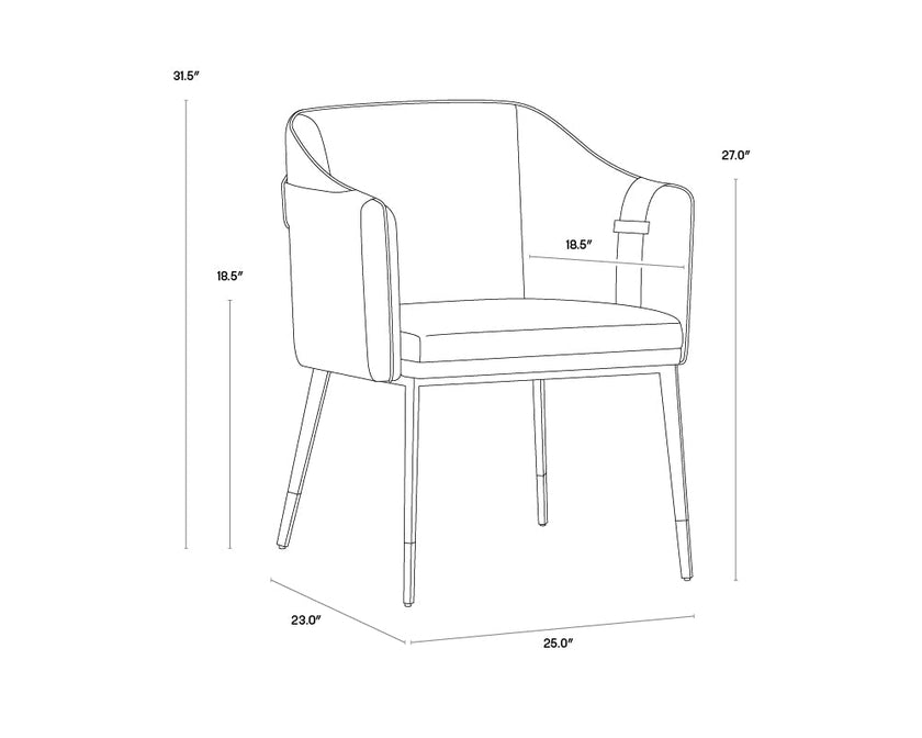Sunpan Carter Armchair