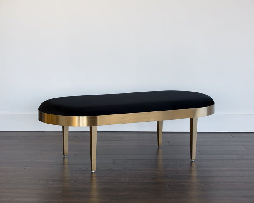 Sunpan Jolie Bench - Black Sky