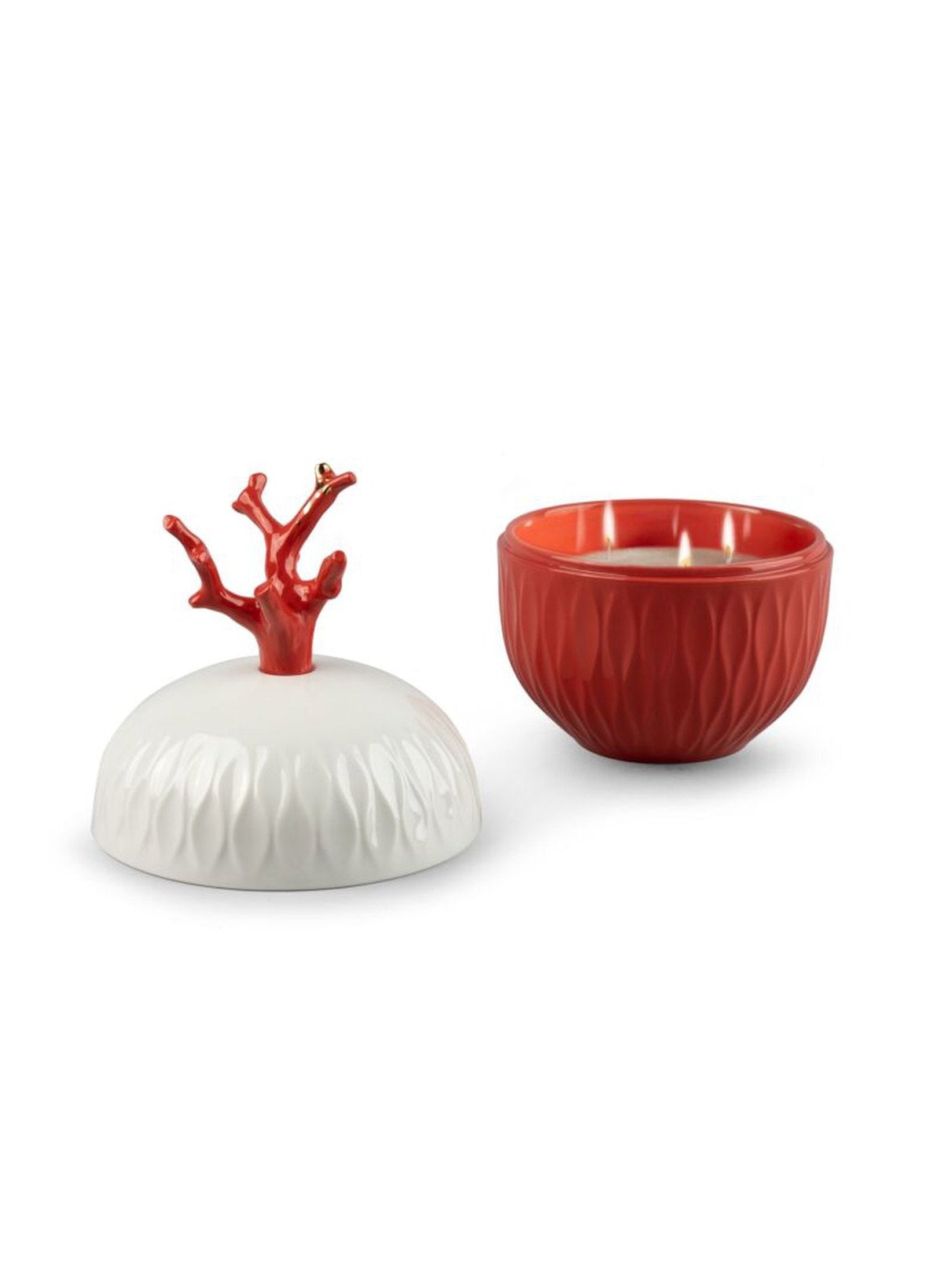 Lladro Coral Candle Mediterranean Beach Scent