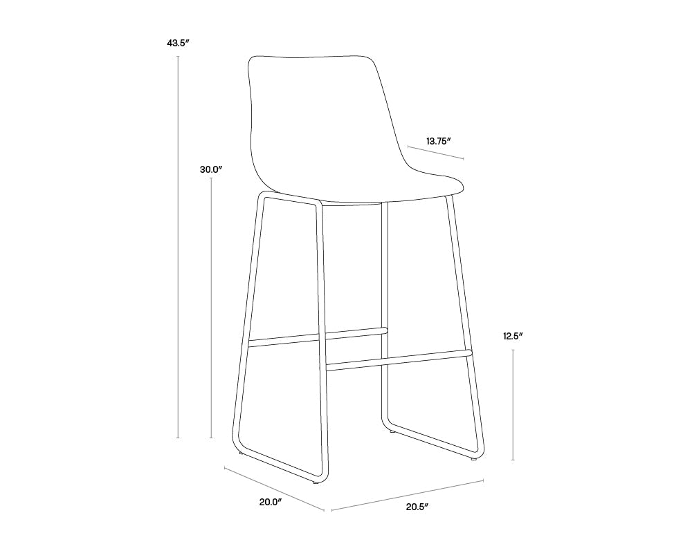 Sunpan Cal Barstool - Set of 2