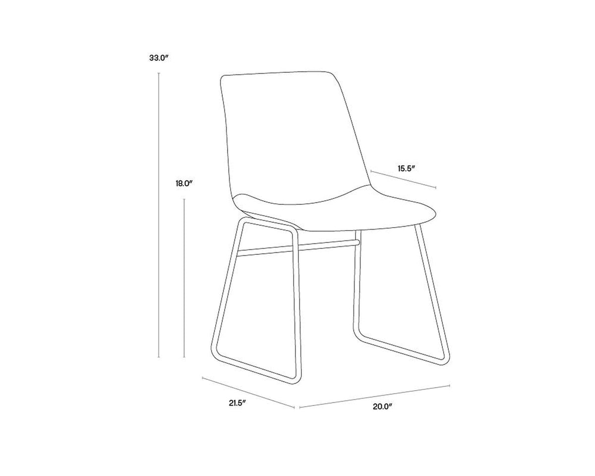 Sunpan Cal Dining Chair, Set of 2