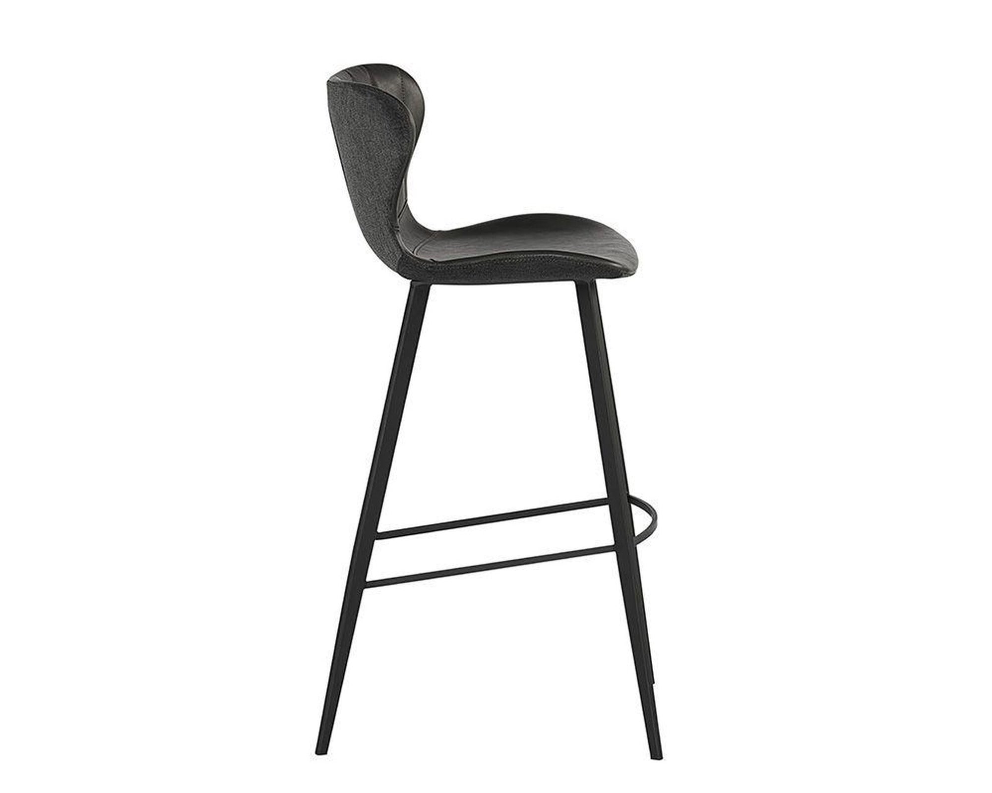 Sunpan Arabella Barstool - Bravo Portabella / Polo Club Kohl Grey
