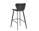 Sunpan Arabella Barstool - Bravo Portabella / Polo Club Kohl Grey