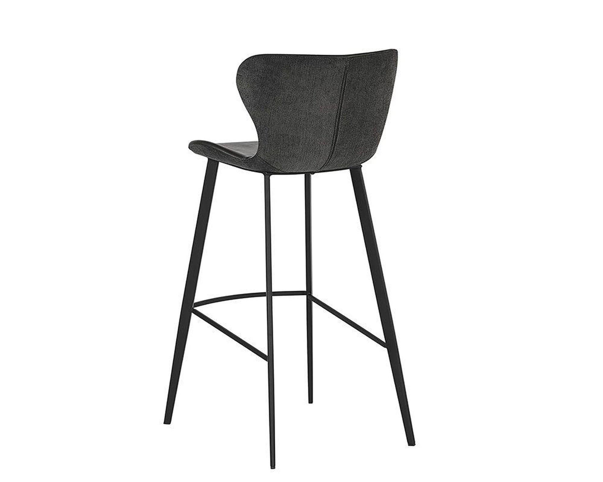 Sunpan Arabella Barstool - Bravo Portabella / Polo Club Kohl Grey