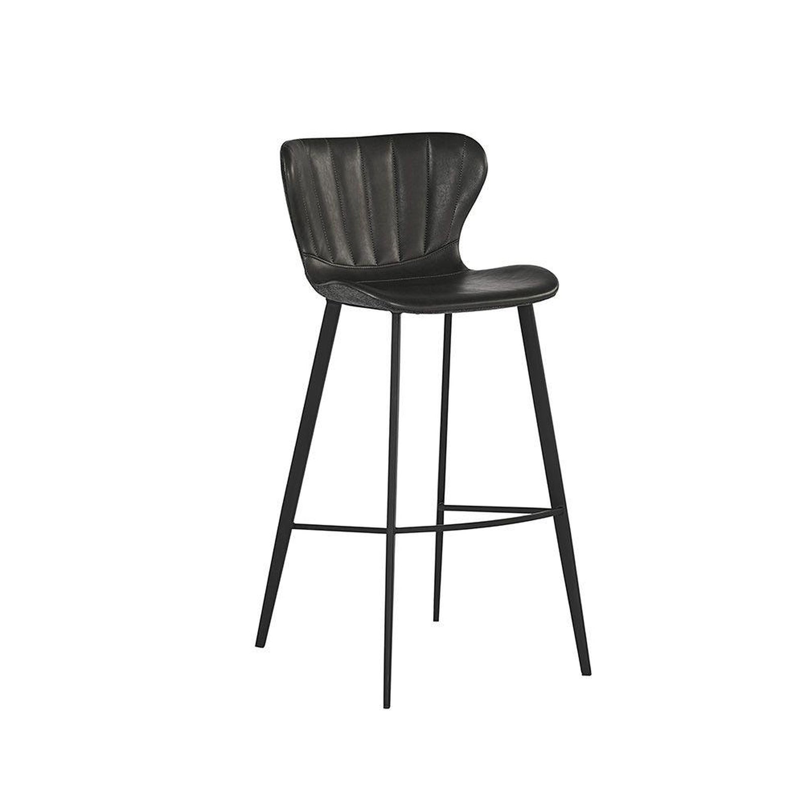 Sunpan Arabella Barstool - Bravo Portabella / Polo Club Kohl Grey
