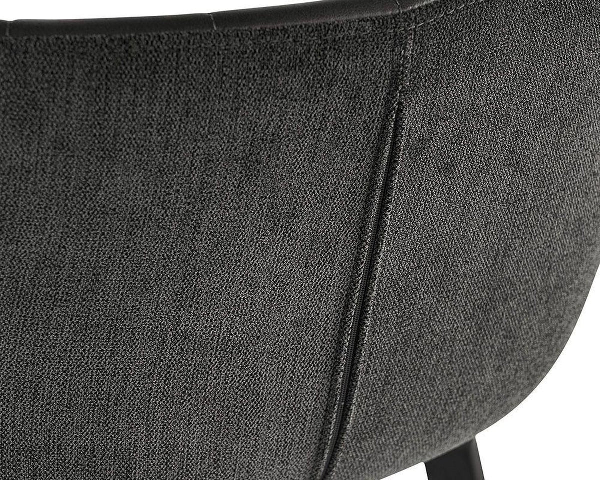 Sunpan Arabella Barstool - Bravo Portabella / Polo Club Kohl Grey