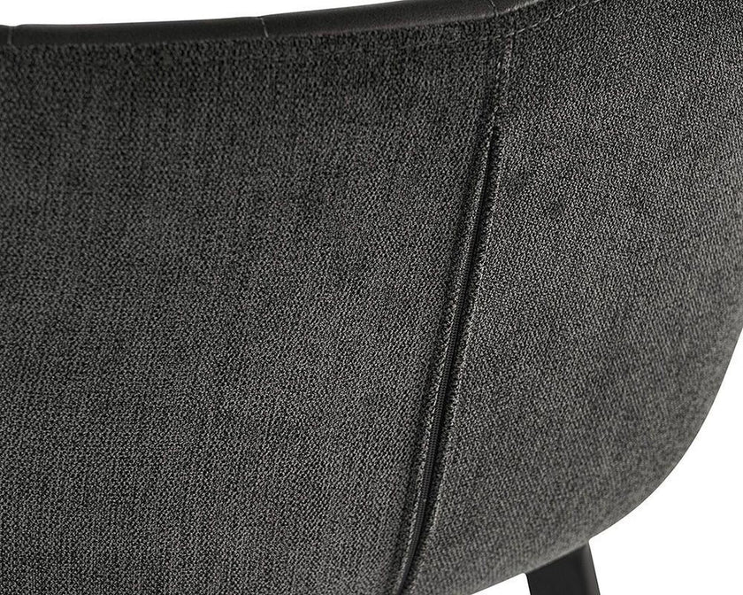 Sunpan Arabella Barstool - Bravo Portabella / Polo Club Kohl Grey