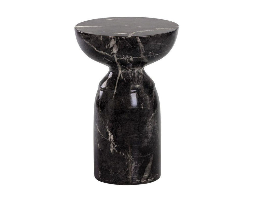 Sunpan Goya End Table Concrete - Black