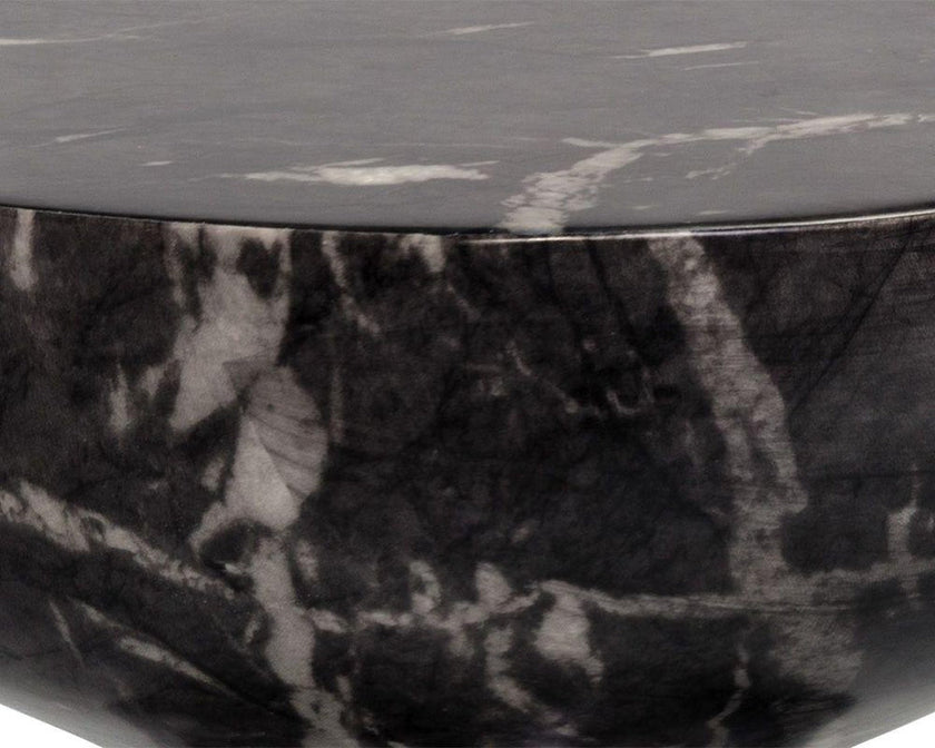 Sunpan Goya End Table Concrete - Black