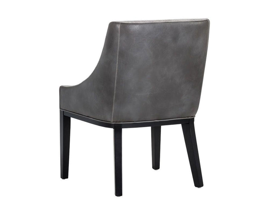 Sunpan Aurora Dining Chair - Polo Club Stone / Overcast Grey DSC