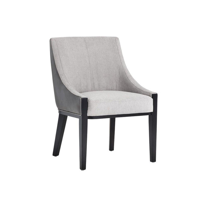 Sunpan Aurora Dining Chair - Polo Club Stone / Overcast Grey DSC