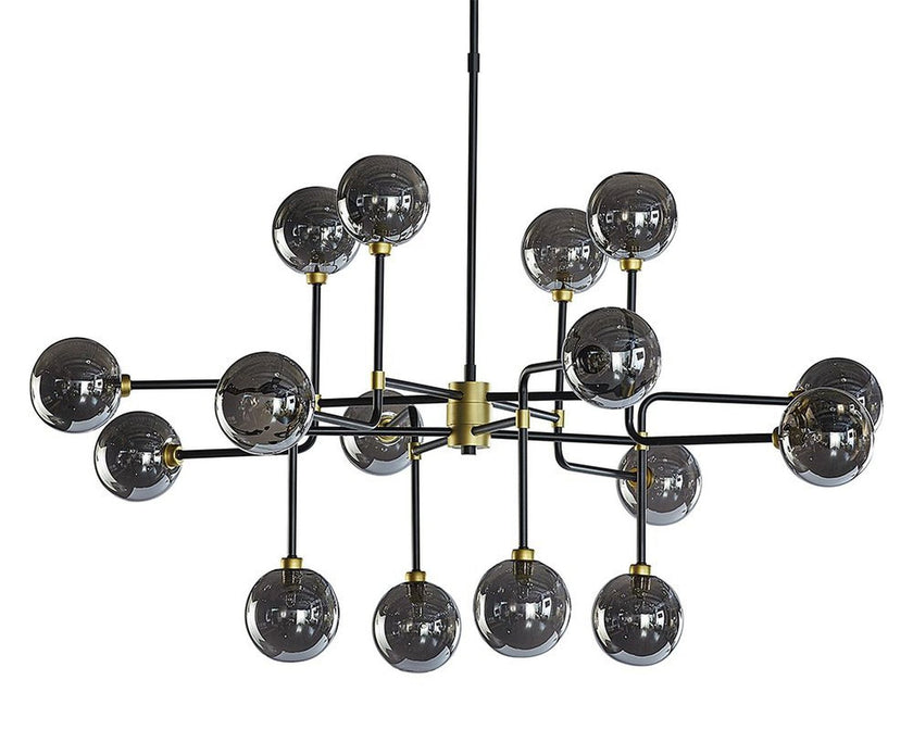 Sunpan Deimos Chandelier - Large - Smoke Grey