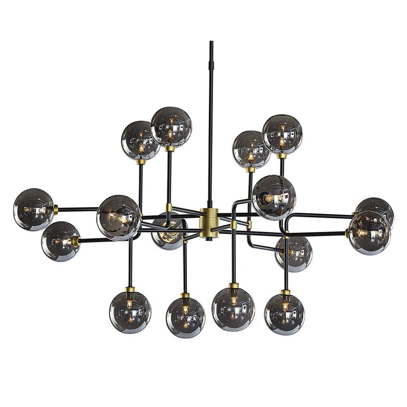 Sunpan Deimos Chandelier - Large - Smoke Grey