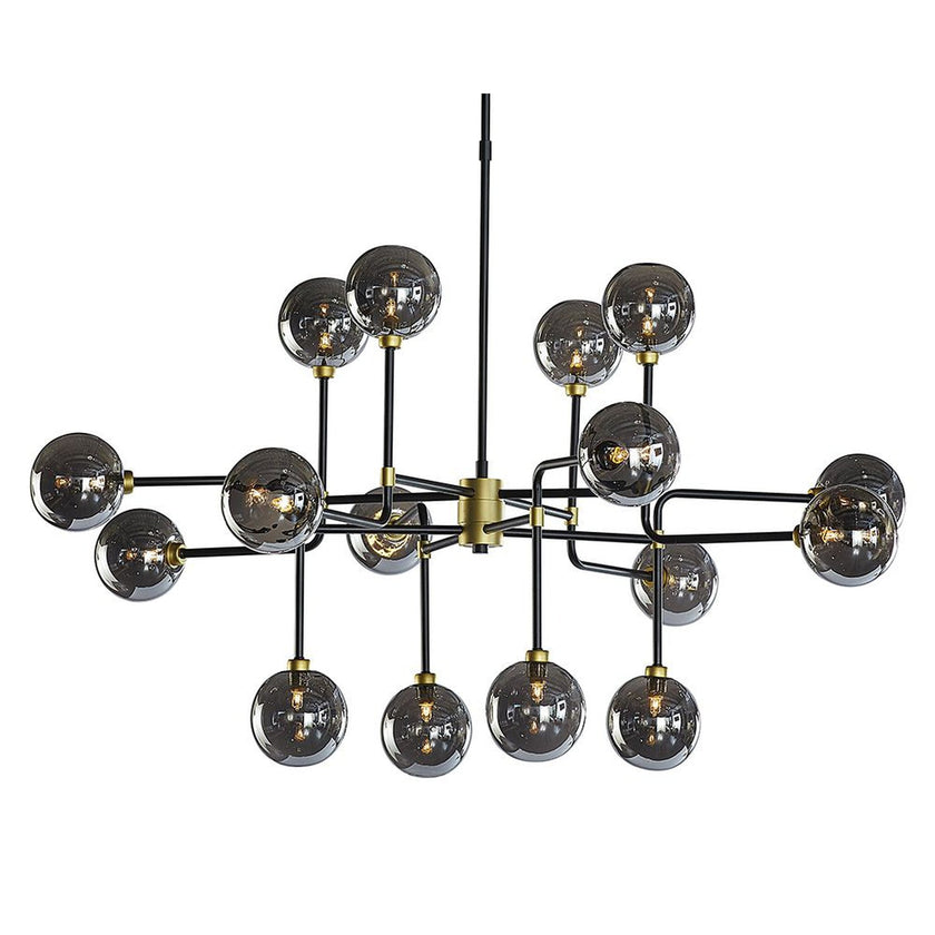 Sunpan Deimos Chandelier - Large - Smoke Grey