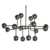 Sunpan Deimos Chandelier - Large - Smoke Grey