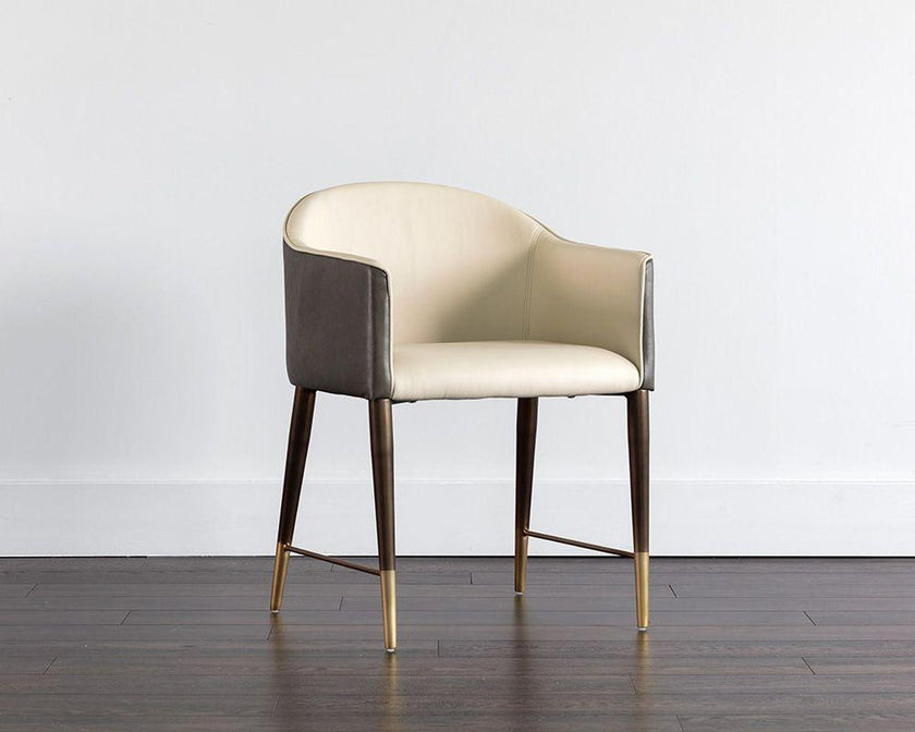 Sunpan Kylin Chair - Dillon Cream / Bravo Ash