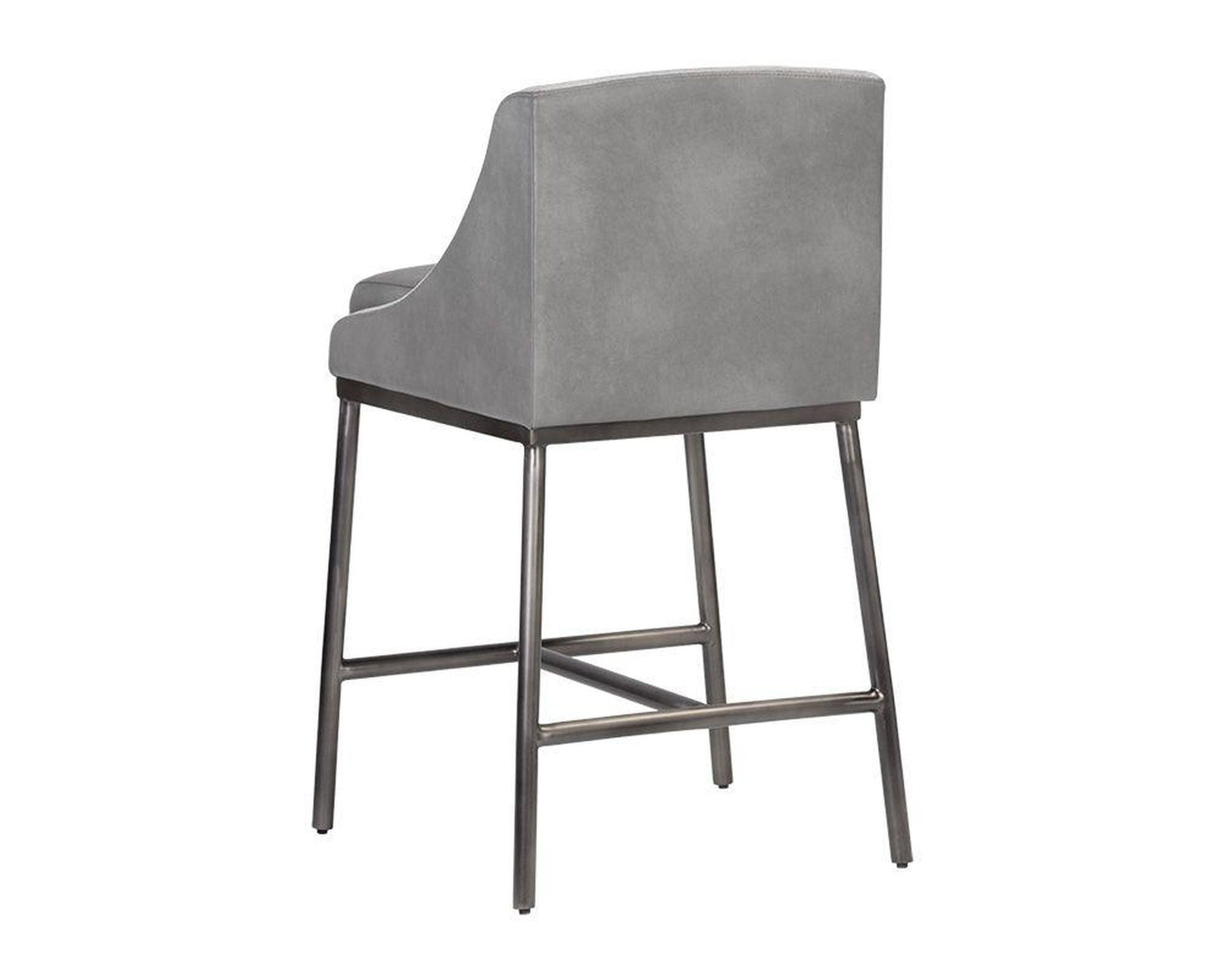 Sunpan Dalary Counter Stool - Bravo Metal / Polo Club Stone