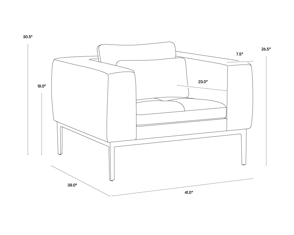 Sunpan Burr Armchair Clearance