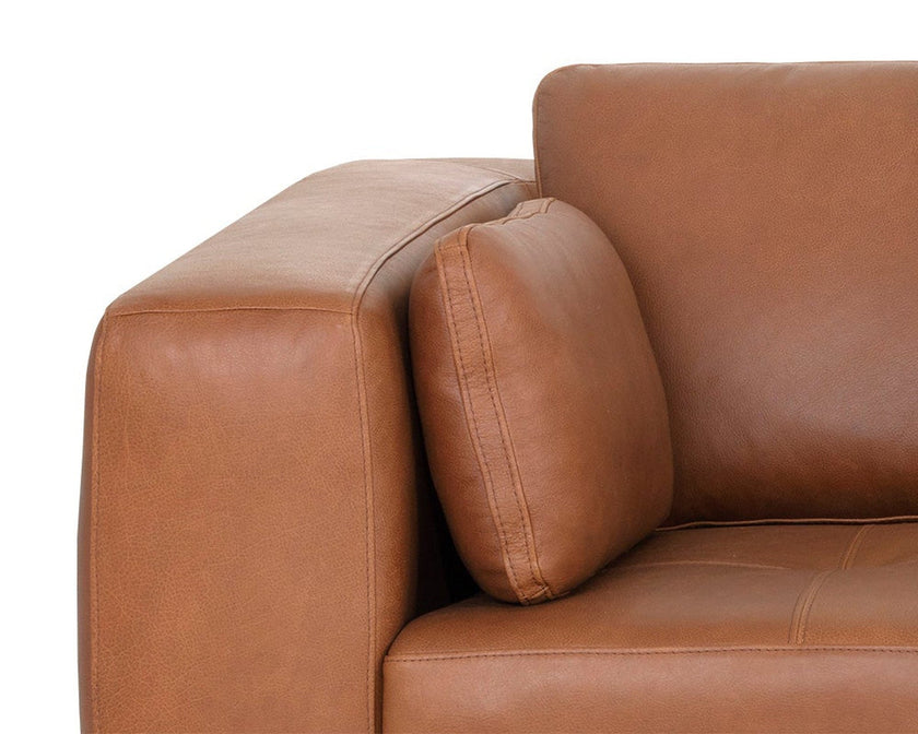 Sunpan Burr Leather Sofa