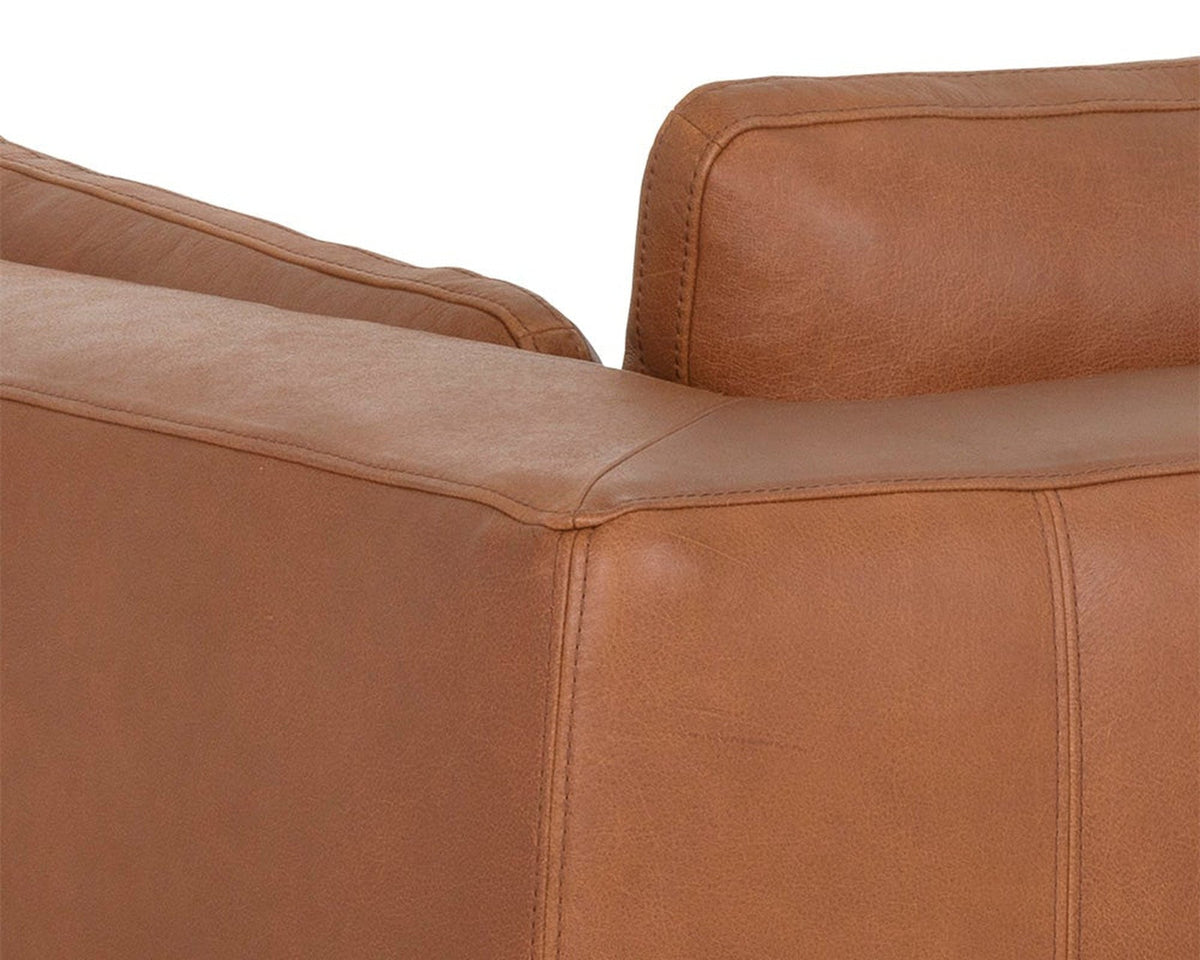 Sunpan Burr Leather Sofa