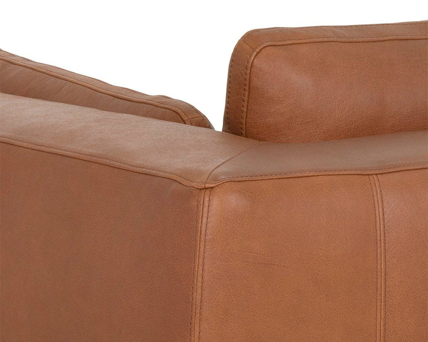 Sunpan Burr Leather Sofa