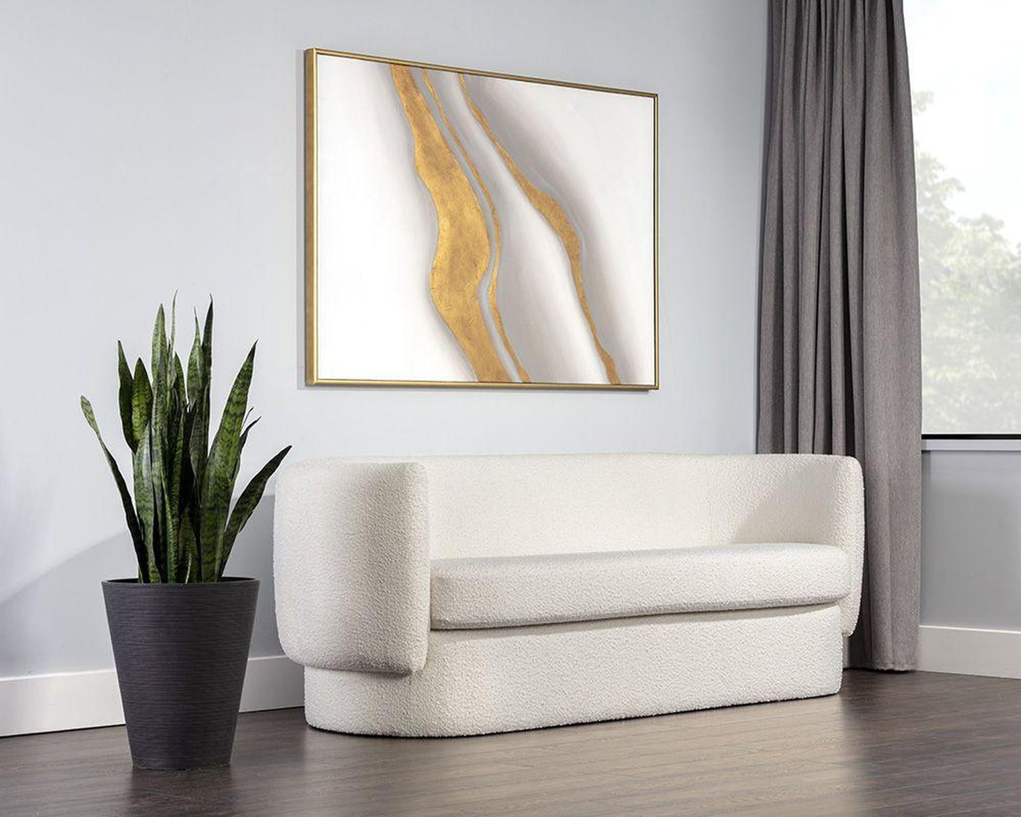Sunpan Valence Sofa - Maya White DSC