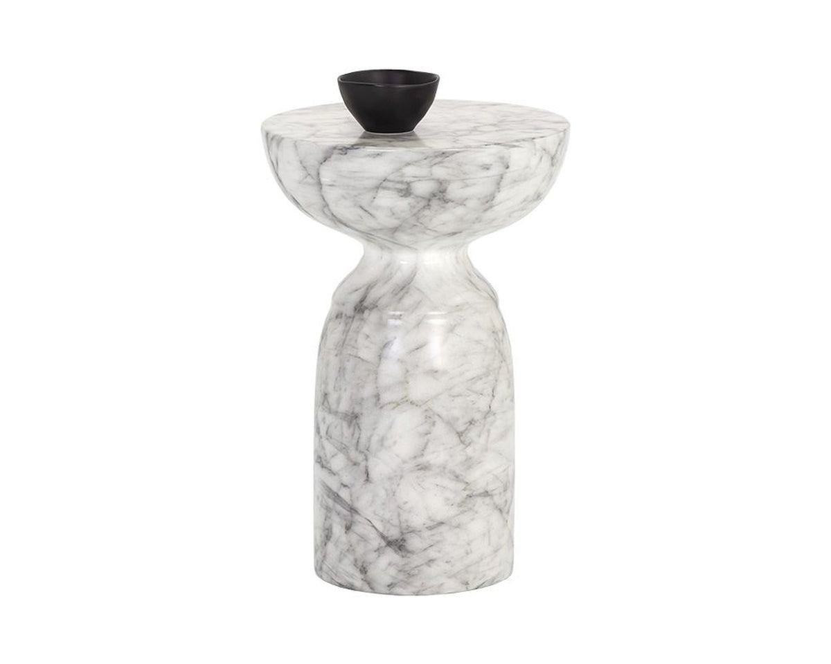 Sunpan Goya End Table Concrete - Black