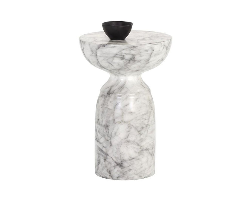 Sunpan Goya End Table Concrete - Black