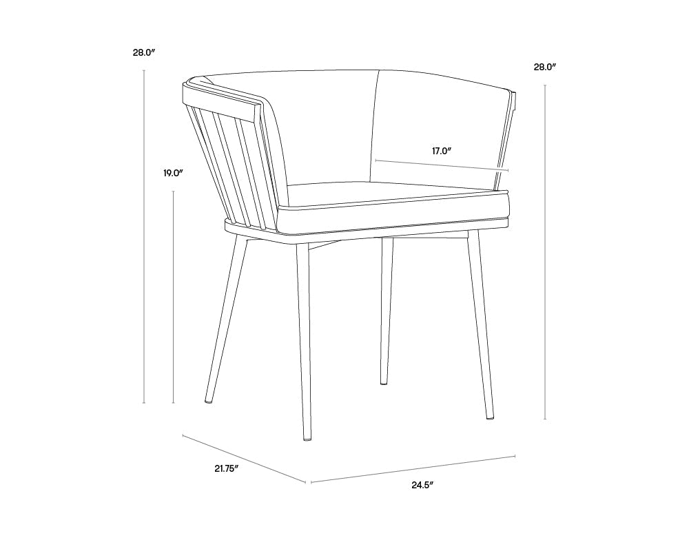 Sunpan Caily Dining Armchair DSC