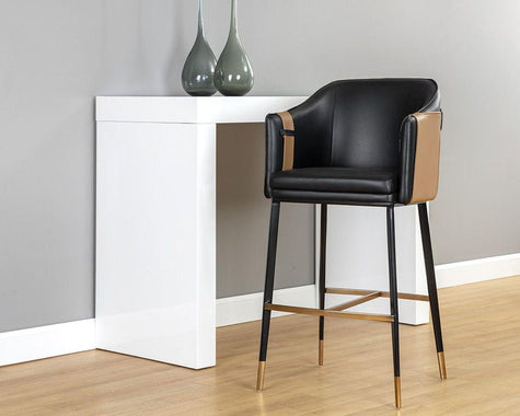 Sunpan Black Carter Barstool Clearance