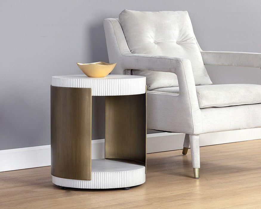 Sunpan Cavette End Table