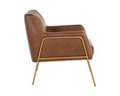 Sunpan Cybil Lounge Chair - Vintage Caramel Leather Clearance