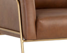Sunpan Cybil Lounge Chair - Vintage Caramel Leather Clearance